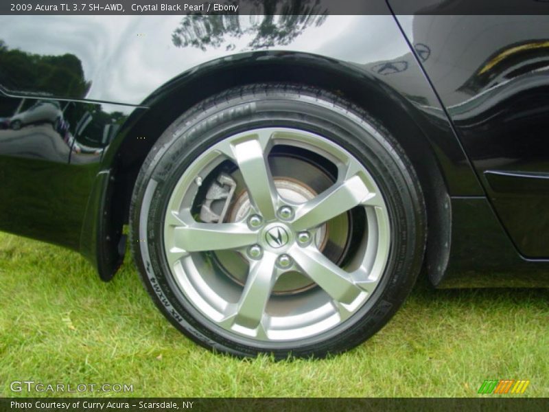 Crystal Black Pearl / Ebony 2009 Acura TL 3.7 SH-AWD
