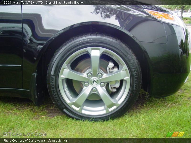 Crystal Black Pearl / Ebony 2009 Acura TL 3.7 SH-AWD