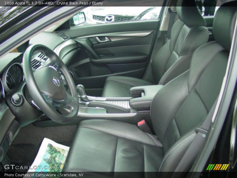 Crystal Black Pearl / Ebony 2009 Acura TL 3.7 SH-AWD