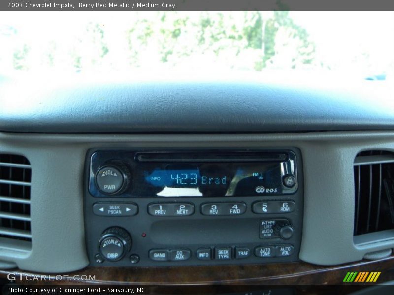 Berry Red Metallic / Medium Gray 2003 Chevrolet Impala