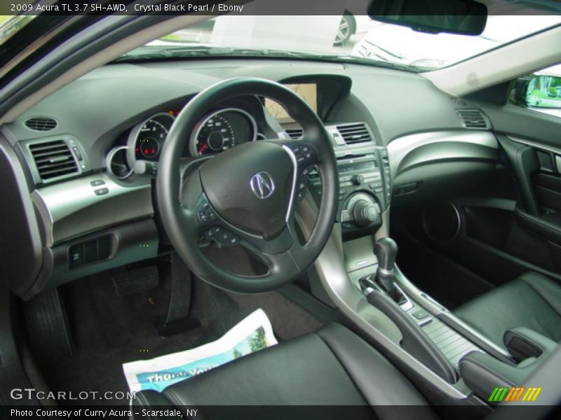Crystal Black Pearl / Ebony 2009 Acura TL 3.7 SH-AWD