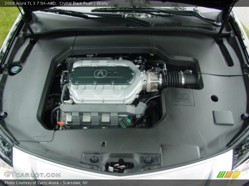 Crystal Black Pearl / Ebony 2009 Acura TL 3.7 SH-AWD
