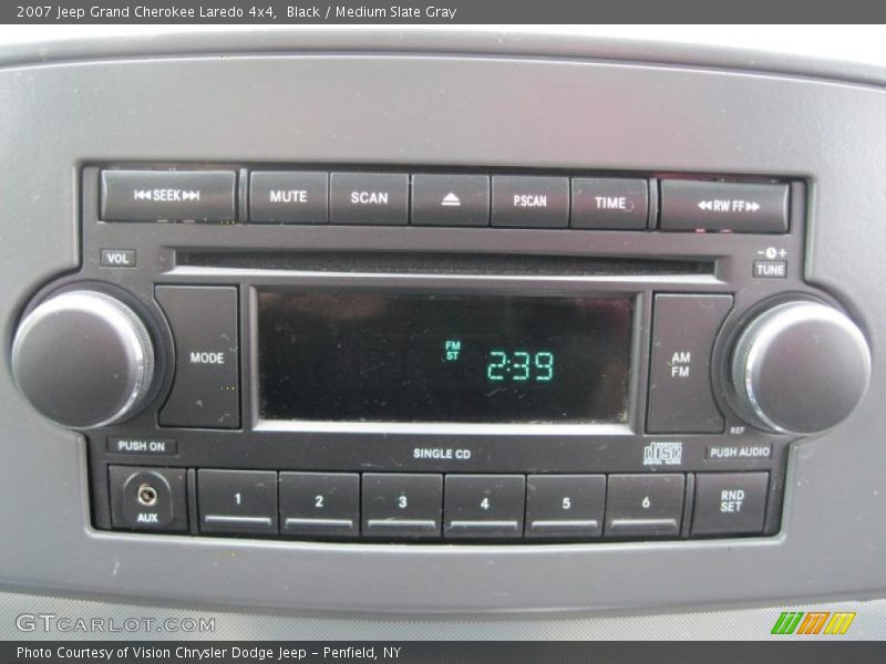 Black / Medium Slate Gray 2007 Jeep Grand Cherokee Laredo 4x4