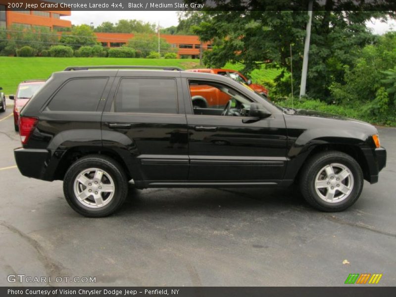 Black / Medium Slate Gray 2007 Jeep Grand Cherokee Laredo 4x4