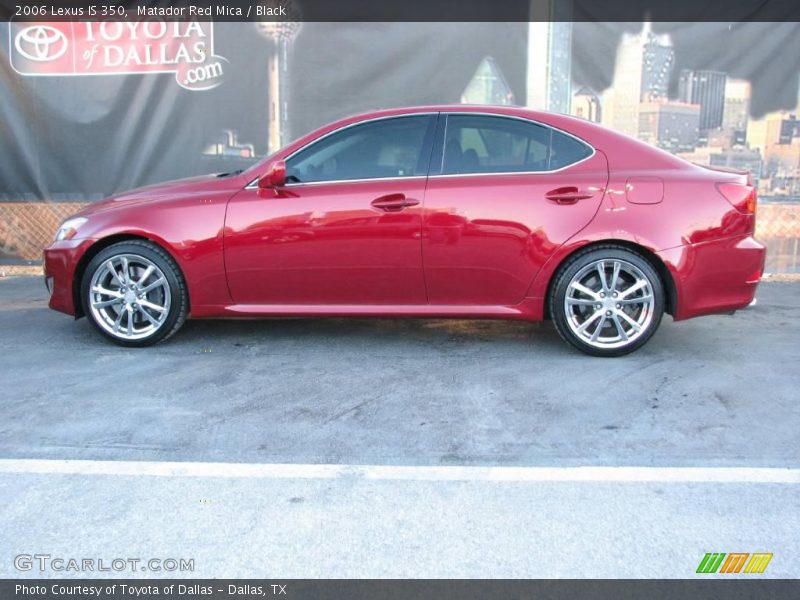 Matador Red Mica / Black 2006 Lexus IS 350