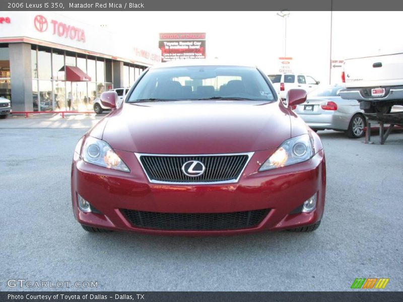 Matador Red Mica / Black 2006 Lexus IS 350