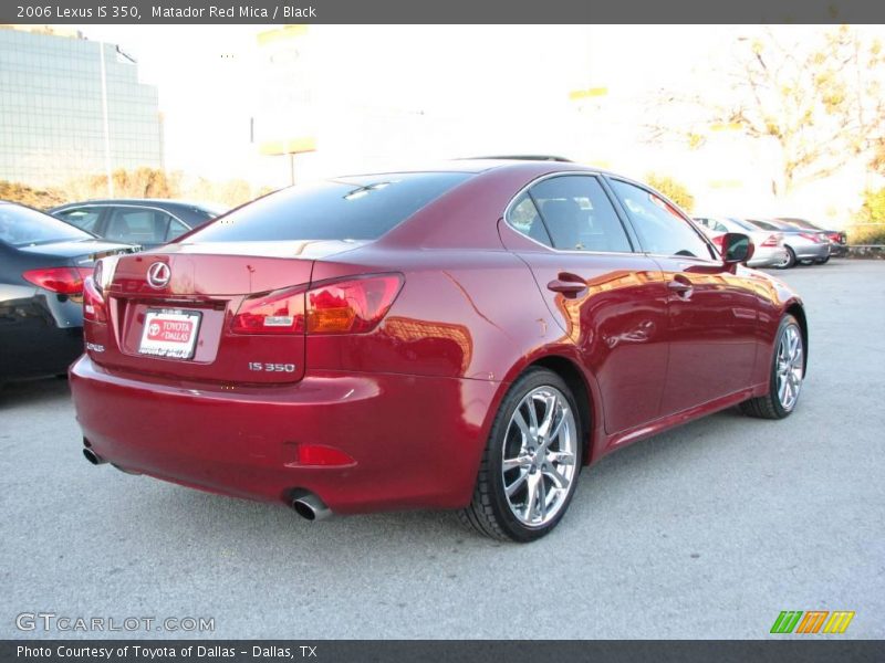 Matador Red Mica / Black 2006 Lexus IS 350