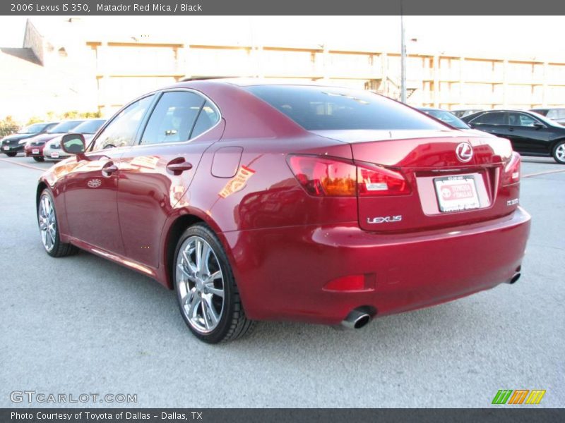 Matador Red Mica / Black 2006 Lexus IS 350