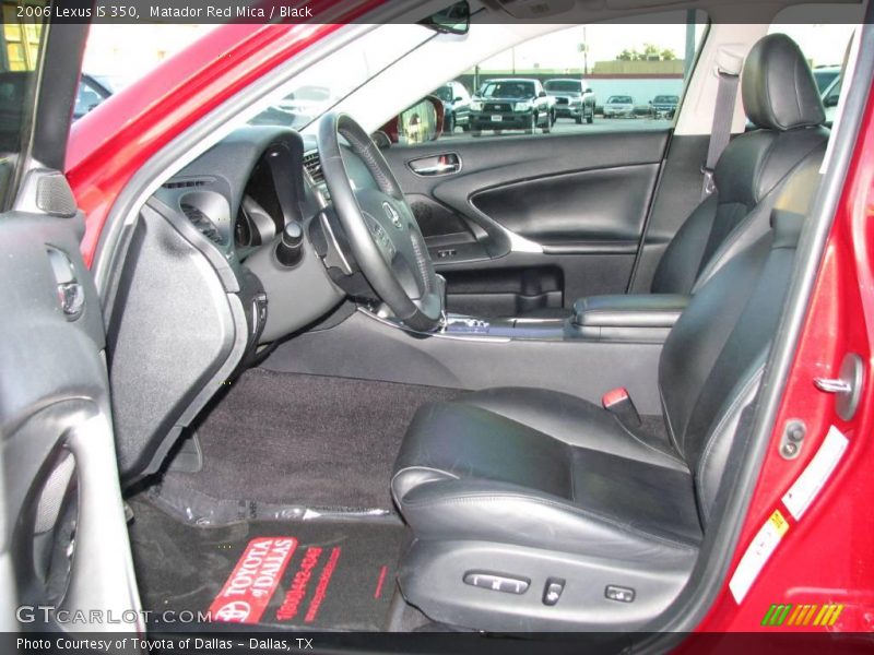 Matador Red Mica / Black 2006 Lexus IS 350