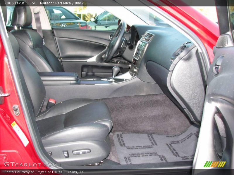 Matador Red Mica / Black 2006 Lexus IS 350