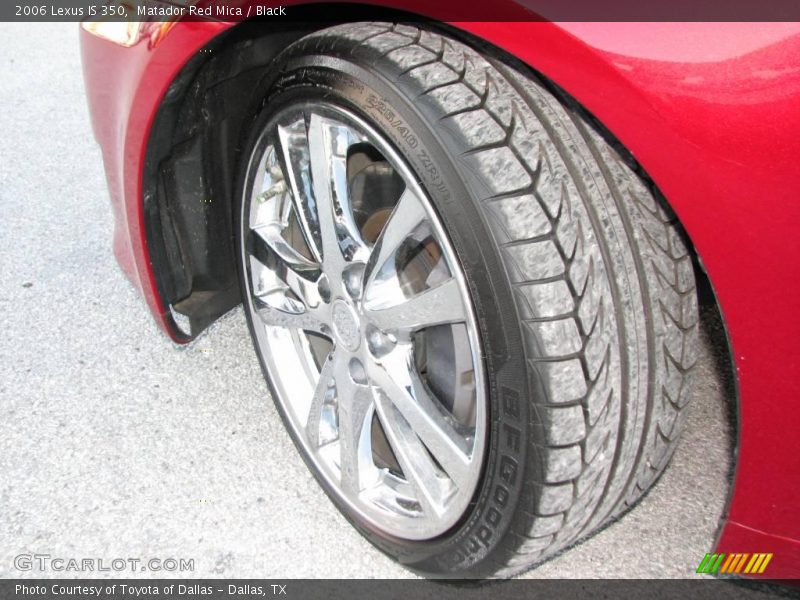 Matador Red Mica / Black 2006 Lexus IS 350