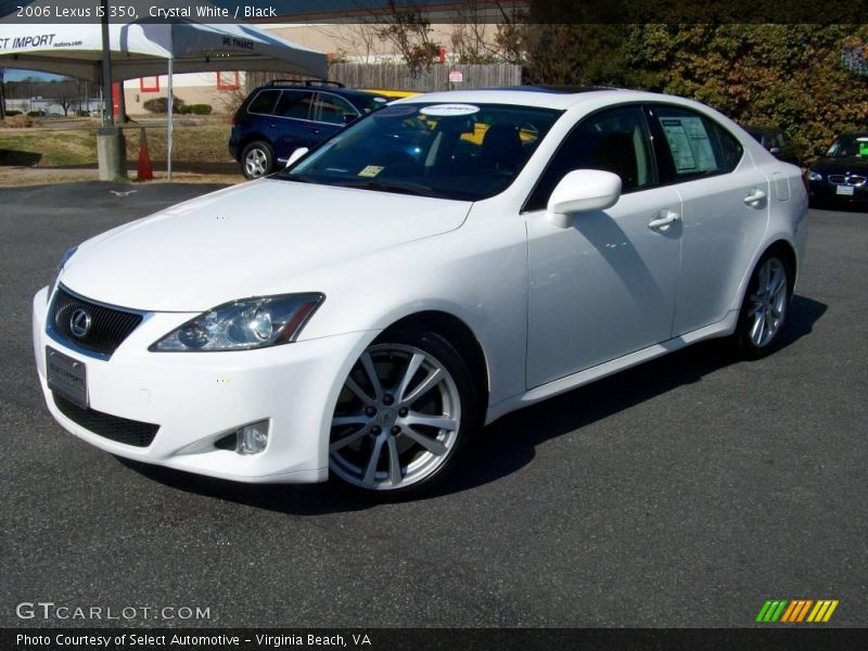 Crystal White / Black 2006 Lexus IS 350