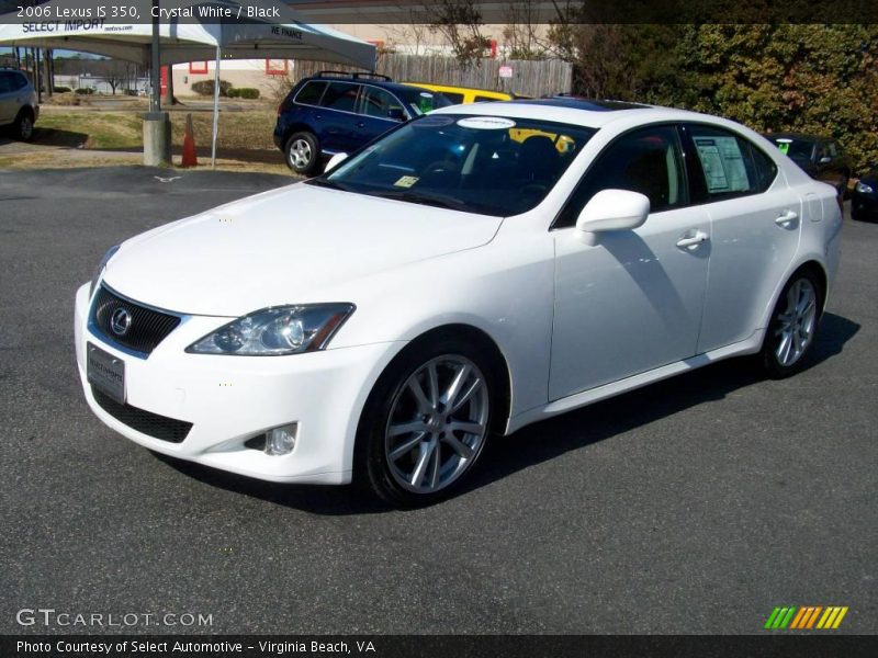 Crystal White / Black 2006 Lexus IS 350