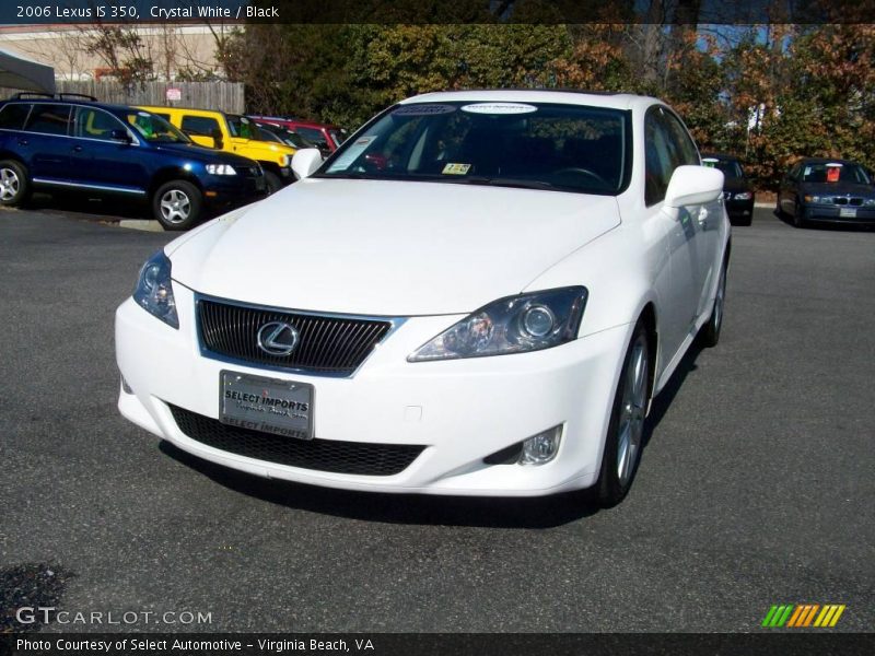 Crystal White / Black 2006 Lexus IS 350