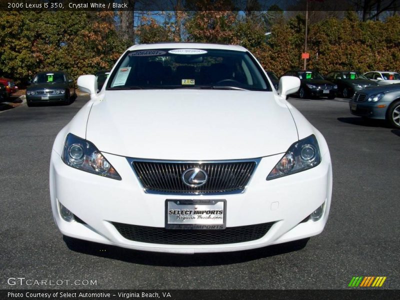 Crystal White / Black 2006 Lexus IS 350