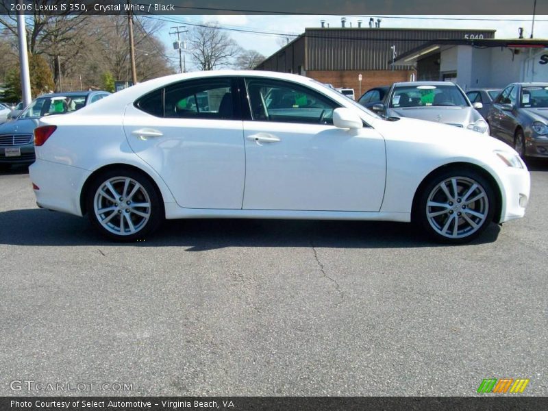 Crystal White / Black 2006 Lexus IS 350