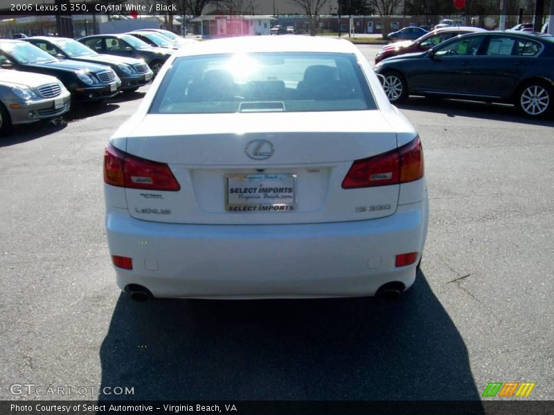 Crystal White / Black 2006 Lexus IS 350
