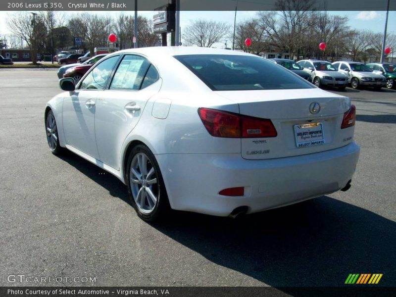 Crystal White / Black 2006 Lexus IS 350