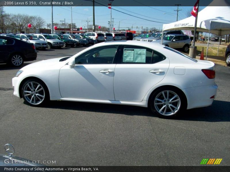 Crystal White / Black 2006 Lexus IS 350