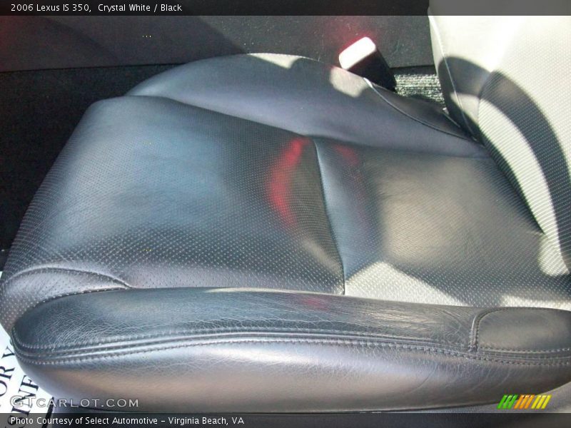 Crystal White / Black 2006 Lexus IS 350