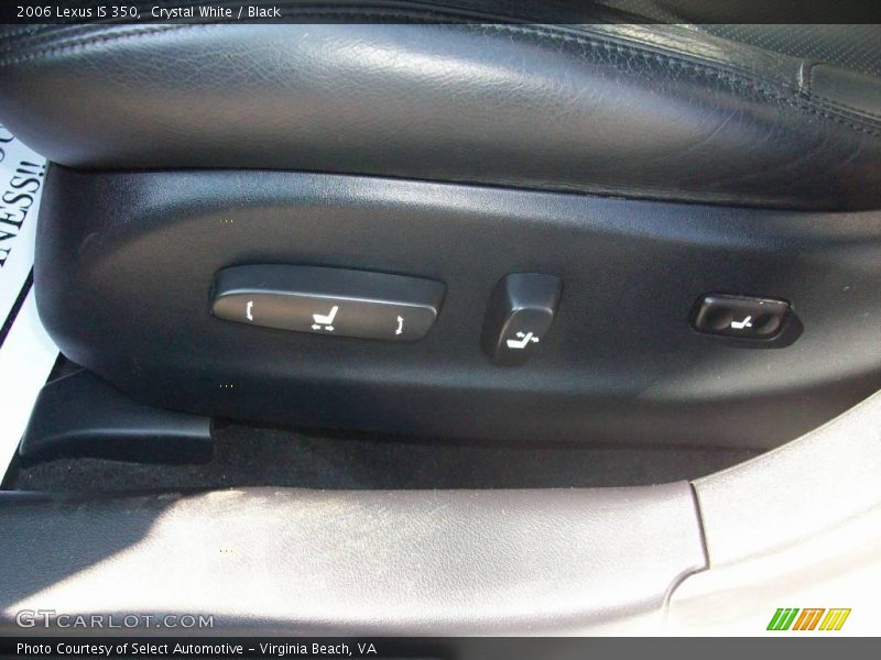 Crystal White / Black 2006 Lexus IS 350