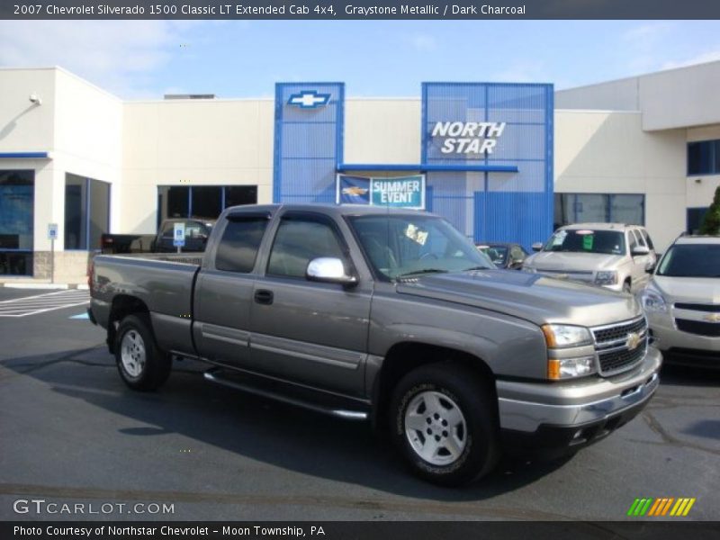 Graystone Metallic / Dark Charcoal 2007 Chevrolet Silverado 1500 Classic LT Extended Cab 4x4