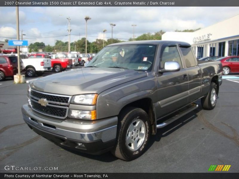 Graystone Metallic / Dark Charcoal 2007 Chevrolet Silverado 1500 Classic LT Extended Cab 4x4