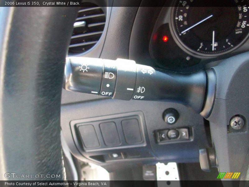 Crystal White / Black 2006 Lexus IS 350