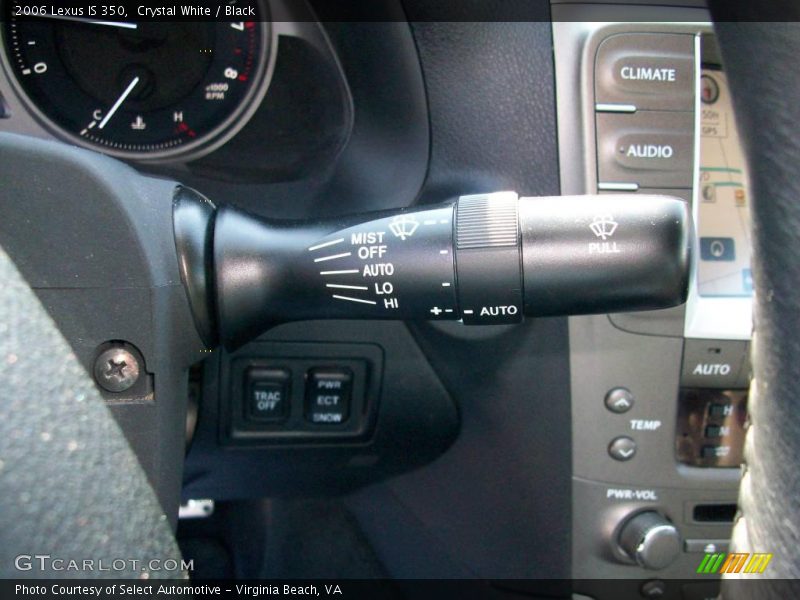 Crystal White / Black 2006 Lexus IS 350