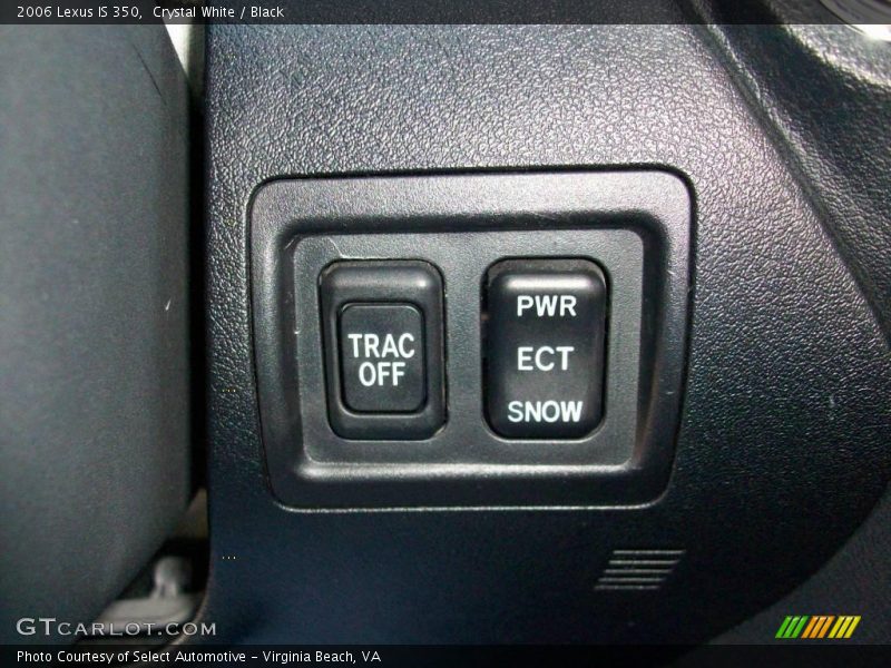 Crystal White / Black 2006 Lexus IS 350