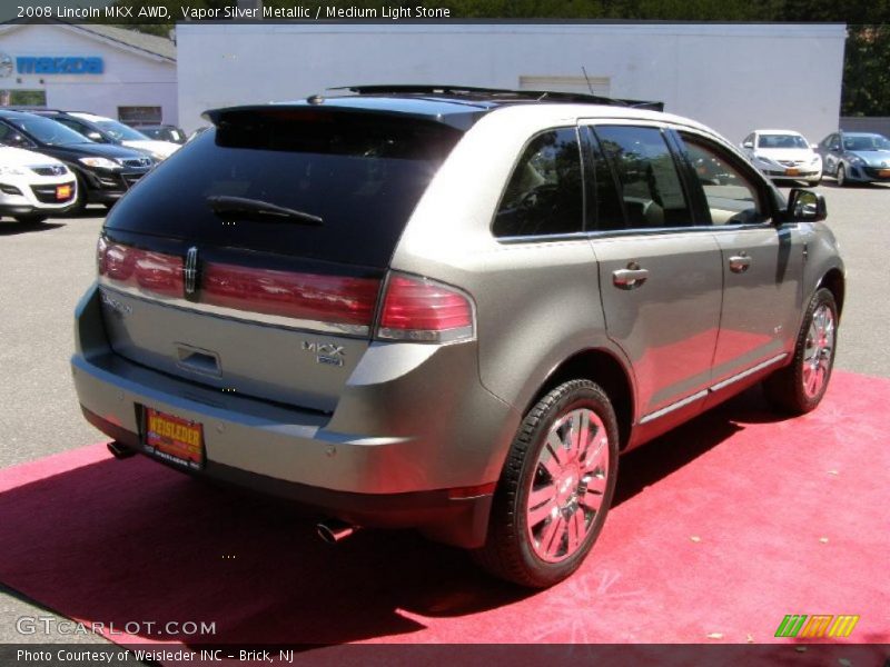 Vapor Silver Metallic / Medium Light Stone 2008 Lincoln MKX AWD