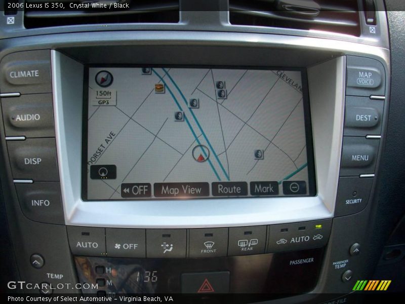 Crystal White / Black 2006 Lexus IS 350