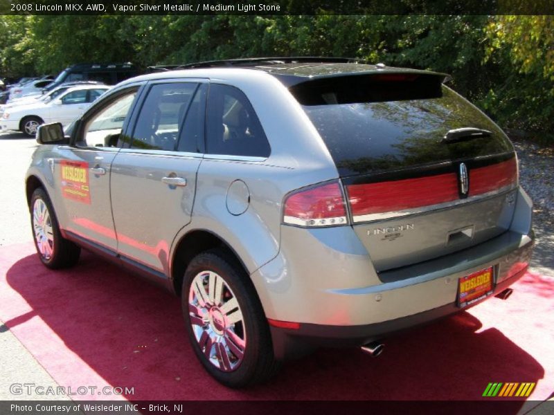 Vapor Silver Metallic / Medium Light Stone 2008 Lincoln MKX AWD