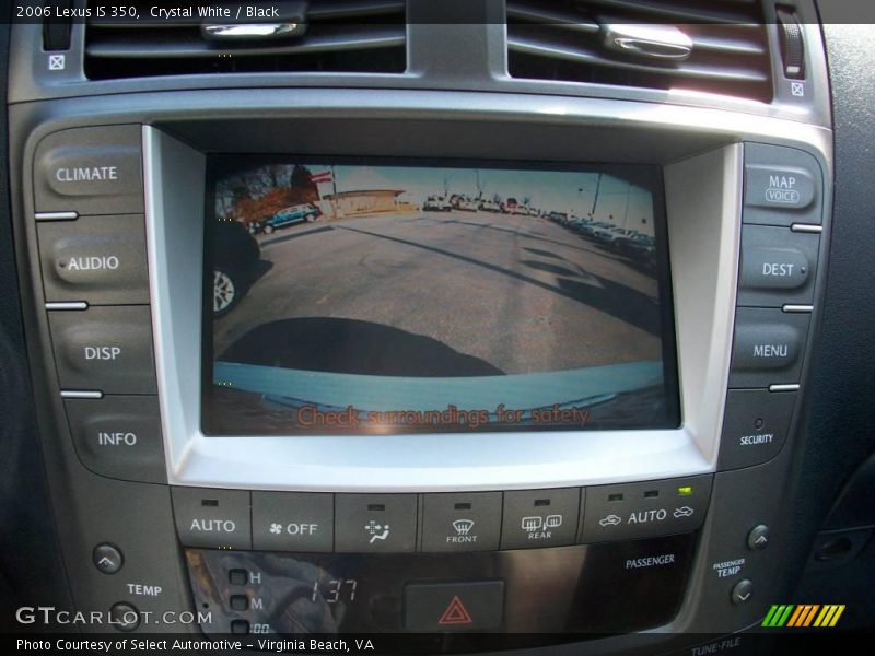 Crystal White / Black 2006 Lexus IS 350