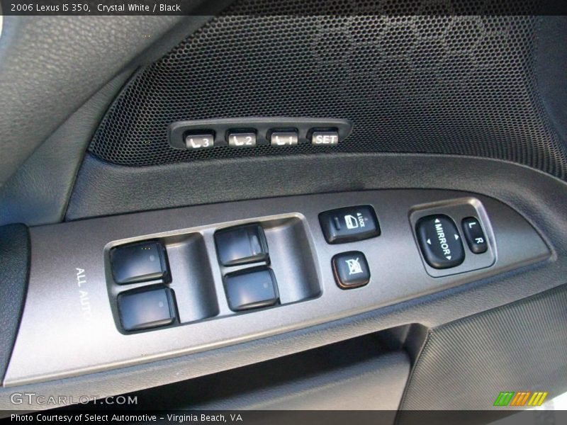 Crystal White / Black 2006 Lexus IS 350