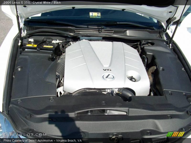 Crystal White / Black 2006 Lexus IS 350