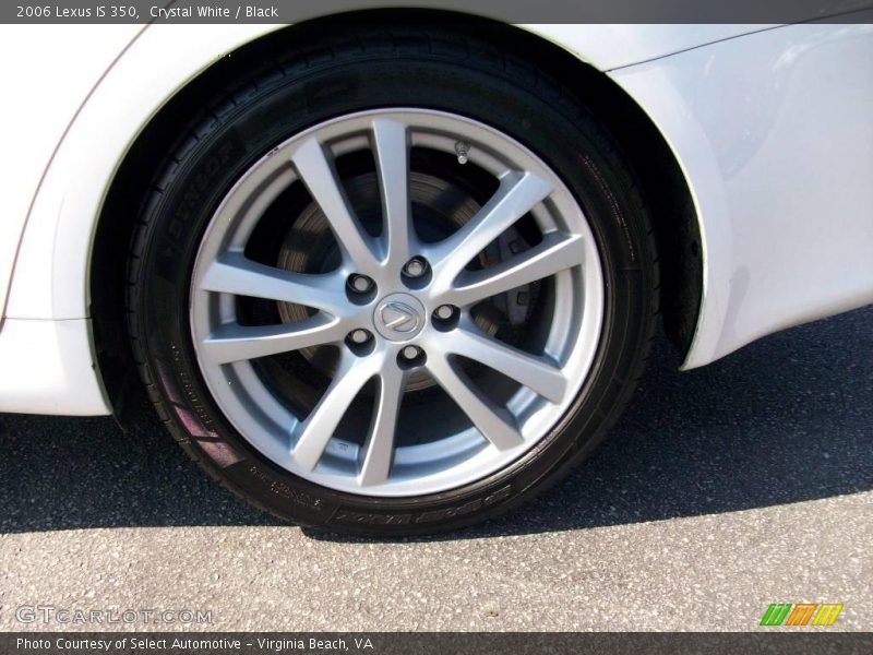 Crystal White / Black 2006 Lexus IS 350