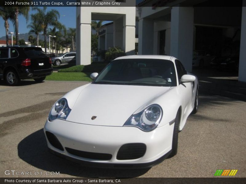 Carrara White / Graphite Grey 2004 Porsche 911 Turbo Coupe