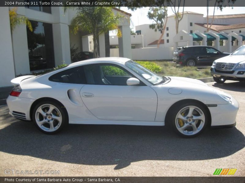 Carrara White / Graphite Grey 2004 Porsche 911 Turbo Coupe