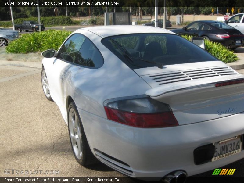 Carrara White / Graphite Grey 2004 Porsche 911 Turbo Coupe