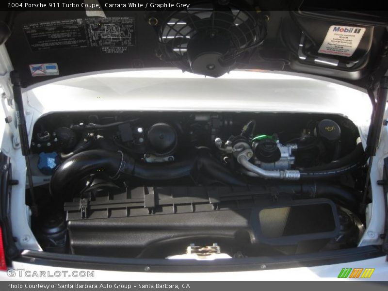Carrara White / Graphite Grey 2004 Porsche 911 Turbo Coupe