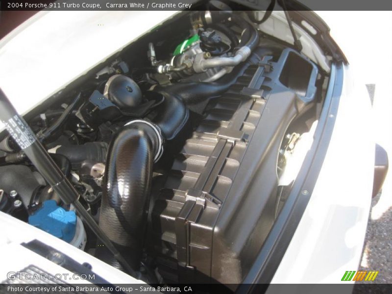 Carrara White / Graphite Grey 2004 Porsche 911 Turbo Coupe