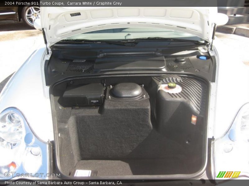 Carrara White / Graphite Grey 2004 Porsche 911 Turbo Coupe