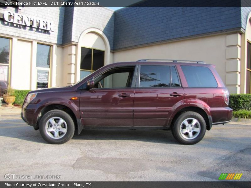 Dark Cherry Pearl / Saddle 2007 Honda Pilot EX-L