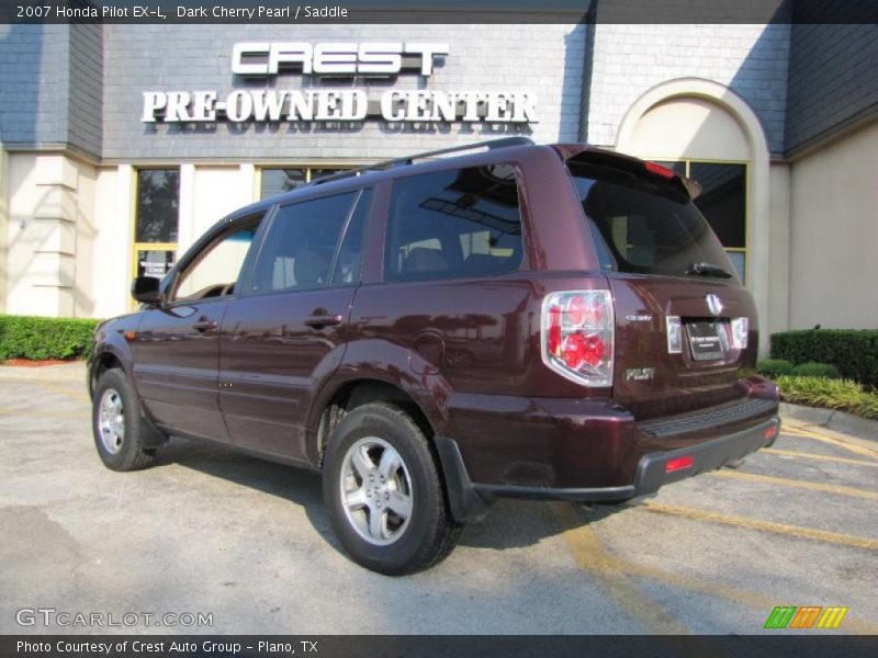 Dark Cherry Pearl / Saddle 2007 Honda Pilot EX-L