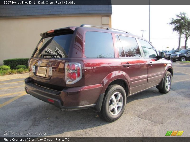 Dark Cherry Pearl / Saddle 2007 Honda Pilot EX-L