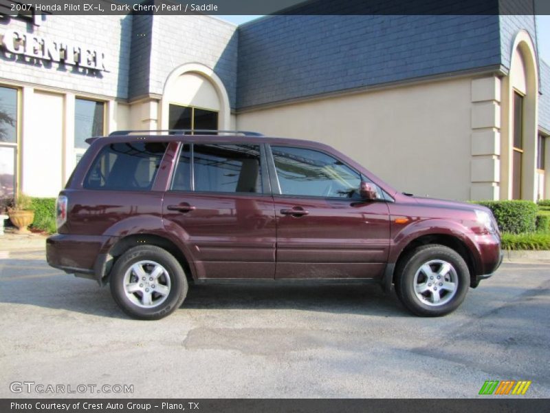Dark Cherry Pearl / Saddle 2007 Honda Pilot EX-L