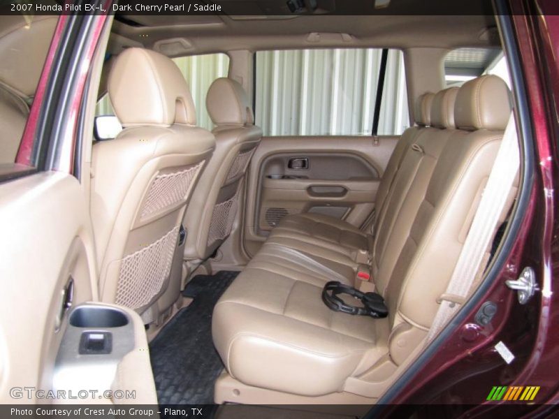 Dark Cherry Pearl / Saddle 2007 Honda Pilot EX-L