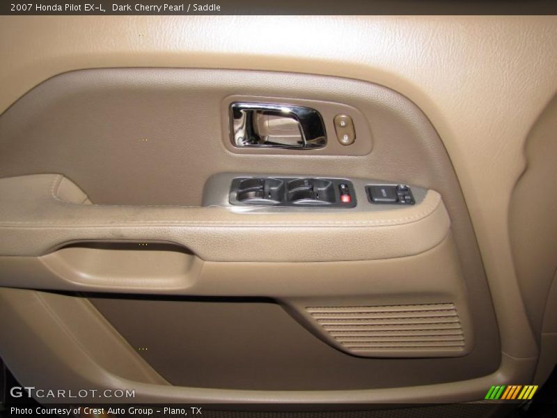 Dark Cherry Pearl / Saddle 2007 Honda Pilot EX-L