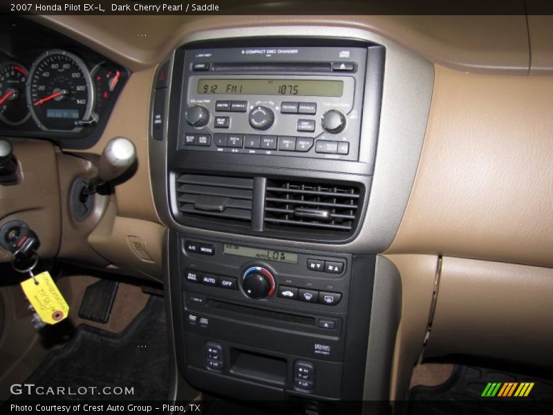 Dark Cherry Pearl / Saddle 2007 Honda Pilot EX-L
